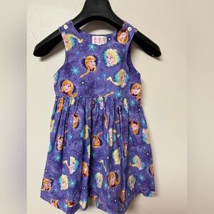 Frozen Themed Sisters Forever Purple Custom Made Dress Size 6